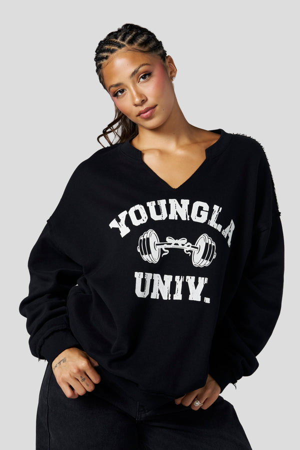 Sudadera de cuello redondo para día de descanso