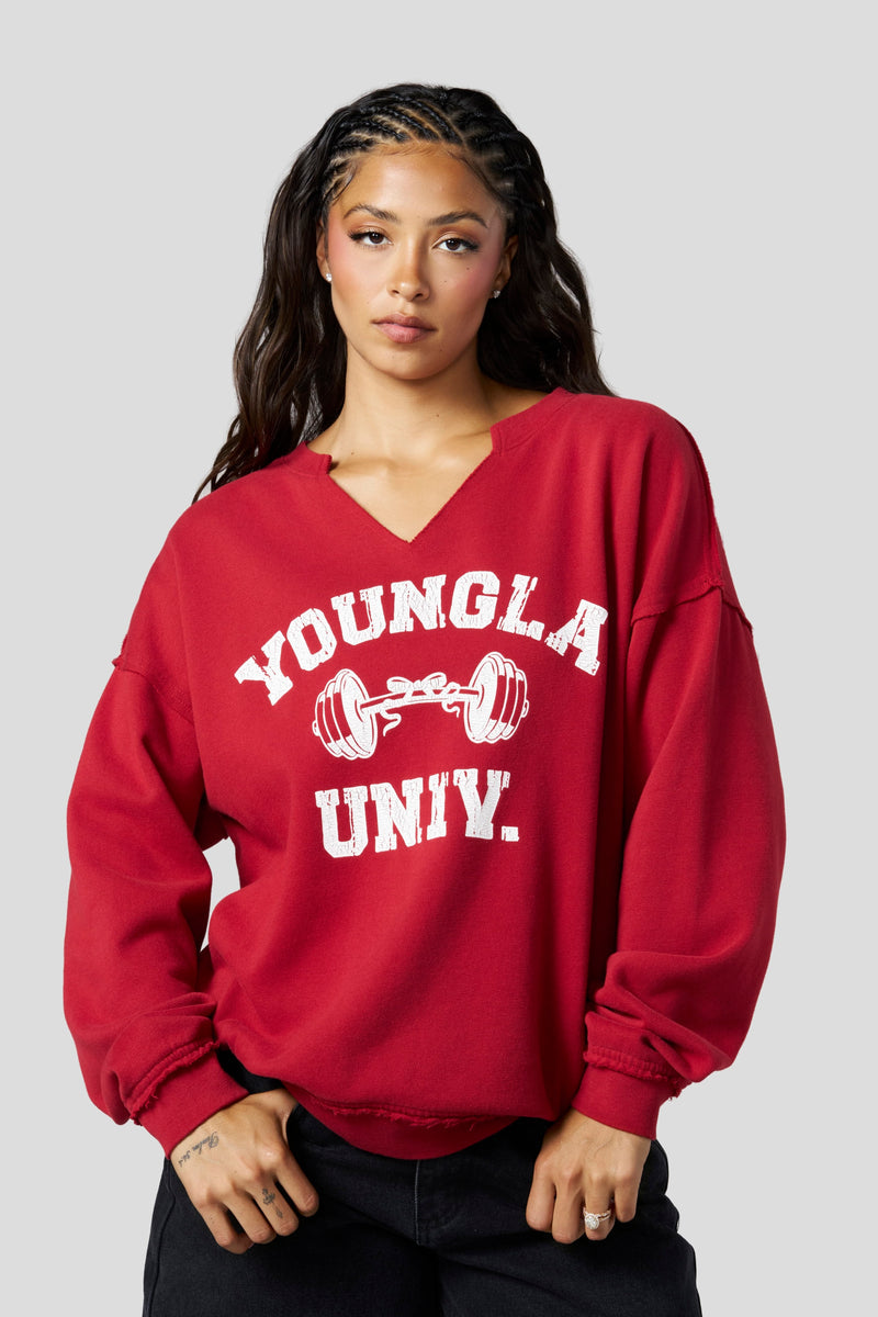 Sudadera de cuello redondo para día de descanso