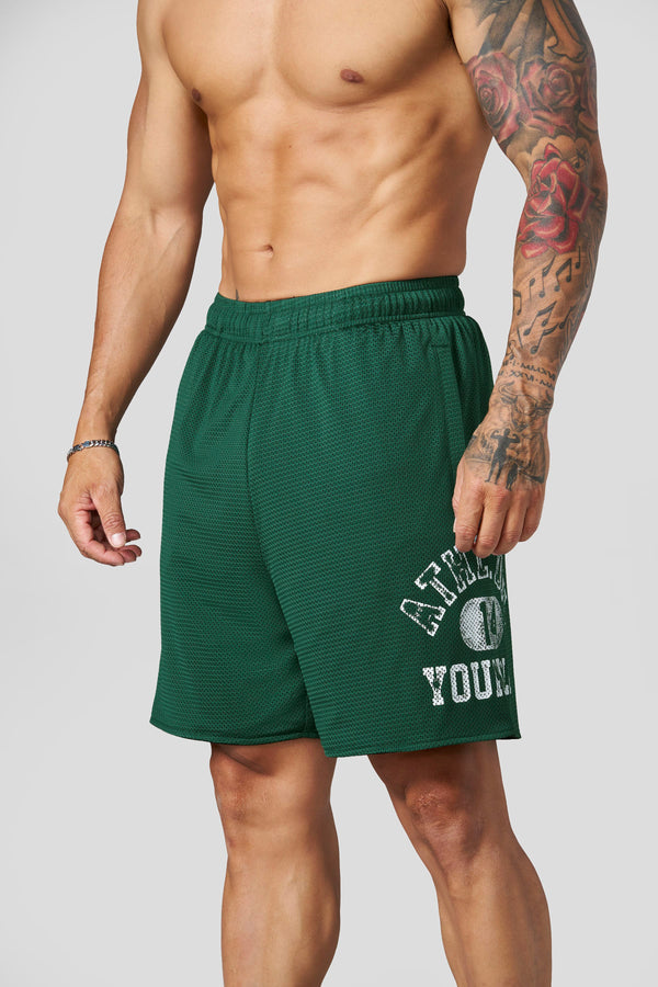 Pantalones cortos de malla de la época dorada