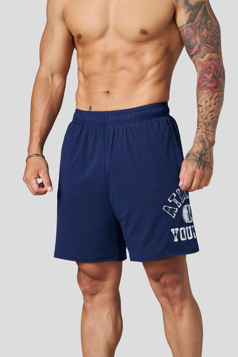 Pantalones cortos de malla de la época dorada