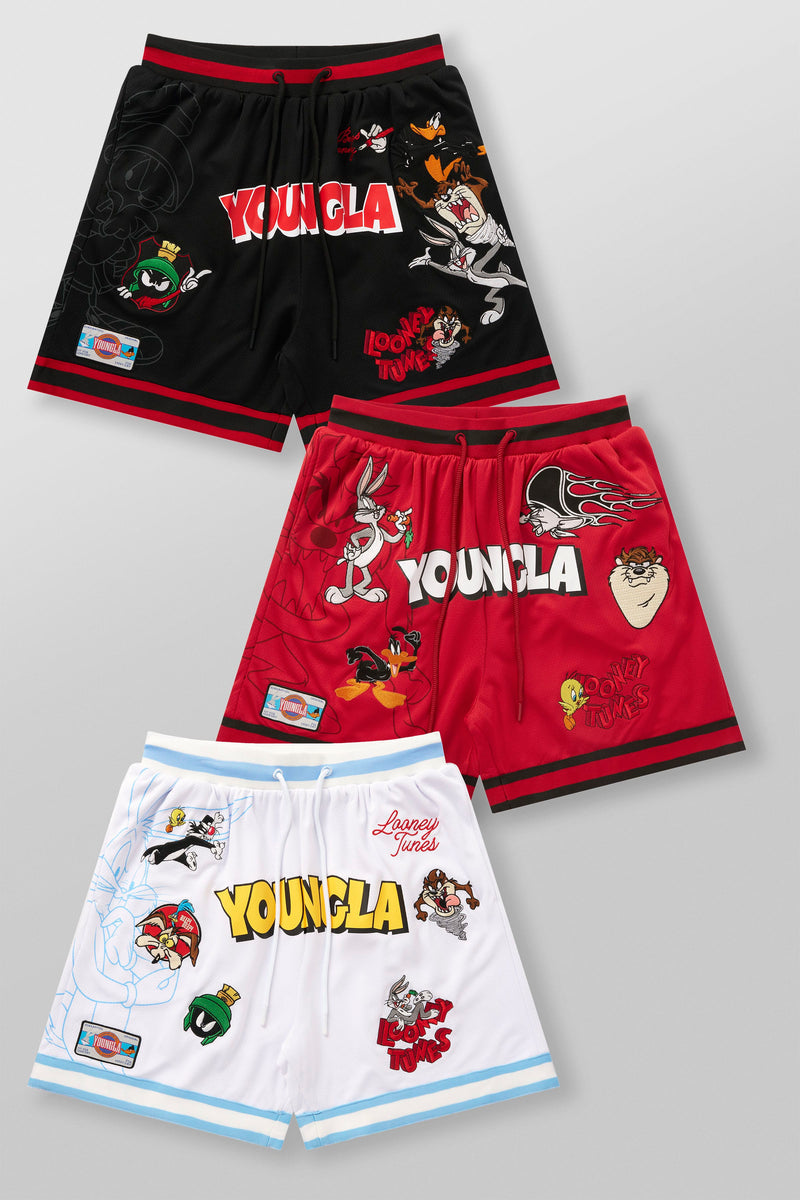 Pantalones cortos con parche bordado de