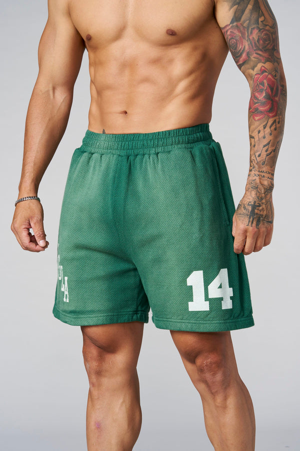 Pantalones cortos de malla de algodón de la época dorada