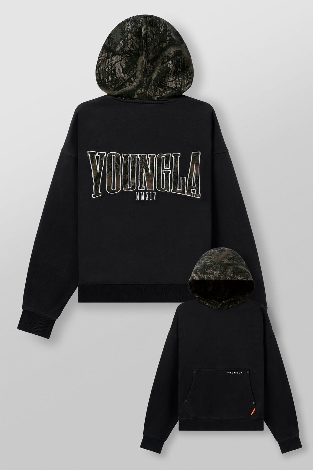 Sudadera con capucha de camuflaje de árbol