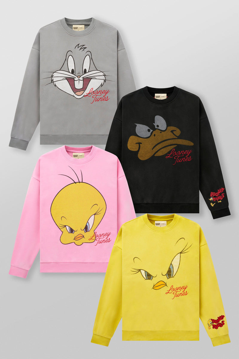 Sudaderas con cuello redondo y caras
