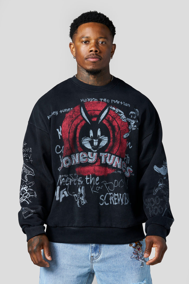 Sudaderas con cuello redondo y grafitis