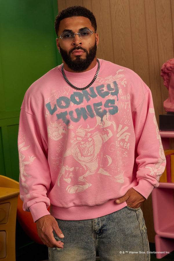 Sudaderas con cuello redondo y grafitis